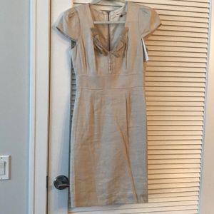 Rebecca Taylor Khaki Linen Dress